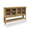 Brown Solid + Manufactured Wood Rectangular Console Table