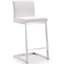 Upholstered Counter Stool with Metal Frame-298473557