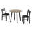 Hovi Dining Table Set, 3pcs Set, Small, 35" Drop Leaf, Kitchen, Metal, Laminate-254213436-254213439