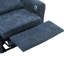 Canapé convertible 2 en 1 avec fauteuil inclinable réversible et lit escamotable, idéal pour les salons modernes, bleu-944841677