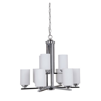 Lustre à niveaux ombrés 9 lumières Keisuke