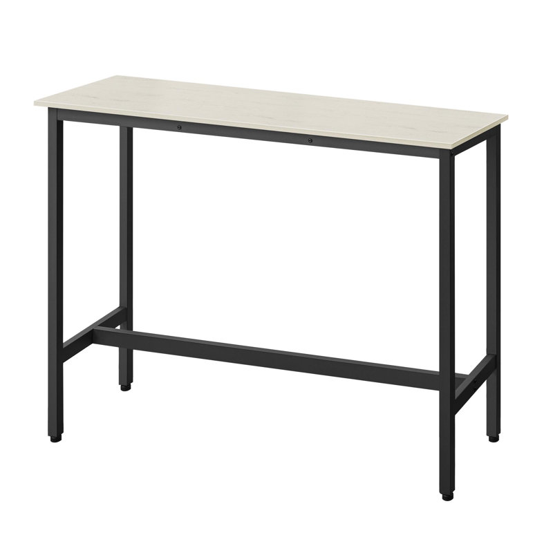 Bar Table, Rustic White, 35.4"H x 47.2"L x 15.7"W