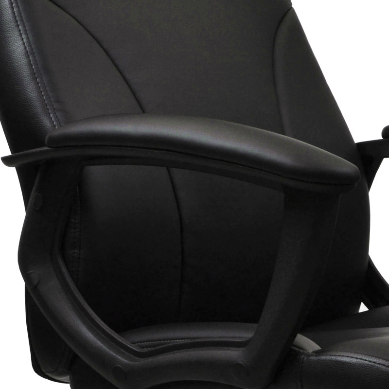 Fauteuil de direction à dossier moyen, noir