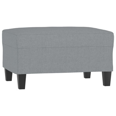 Ashlon Footstool Modern Ottoman Footrest for Living Room Bedroom Faux Leather