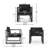 Havran Patio Aluminum Lounge Chair with Cushions