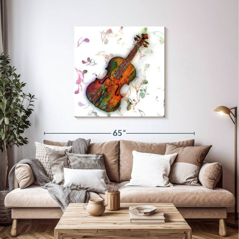 Violin Lessons, 39" H x 39" W
