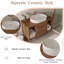 Meuble-lavabo mural de 39,4 po avec lavabo ovale en céramique, tiroirs à fermeture en douceur et deux tablettes ouvertes-428204003