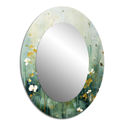 Miroir mural mauve