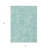 3' X 5' Teal Blue And Ivory Paisley Washable Indoor Outdoor Area Rug
