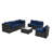 Wrightner 6-piece Faux Wicker Conversation Set-1219662074