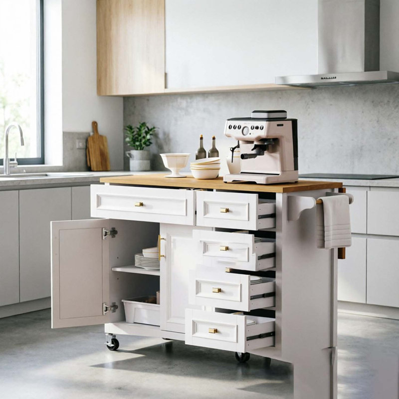Îlot de cuisine, White