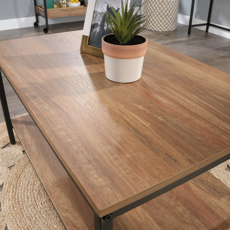 Table basse à 4 pieds avec rangement Hanni, Brun