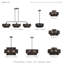Lustre suspendu 4 lumières Aurea-124250996-124251000