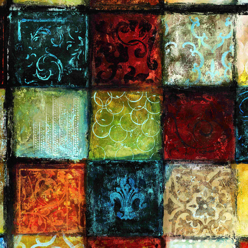 Traditional Tiles 2 - Impression sur toile tendue, H 30 po x l 30 po