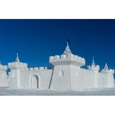 Snow Castle - Wrapped Canvas Print