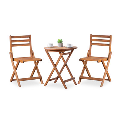 Rosetta 24" Acacia Patio Bistro Set