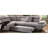 Gray Fabric Sectional Sofa
