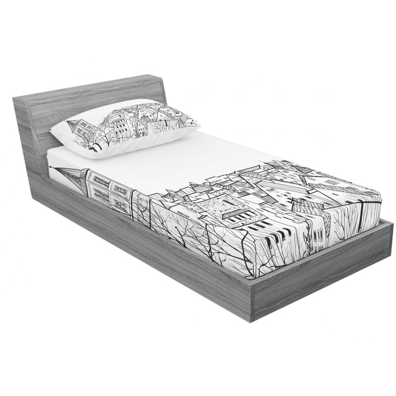 Microfiber Sheet Set, Twin XL Sheet Set with Fitted Sheet