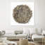 «Mysterious Tree Rings», reproduction d'art sur toile géante 54 po x 54 po, blanc
