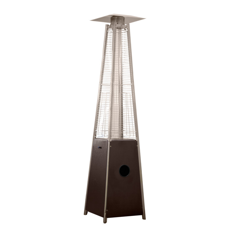 Kelcea 40000 Propane Standing Patio Heater, Hammered Bronze