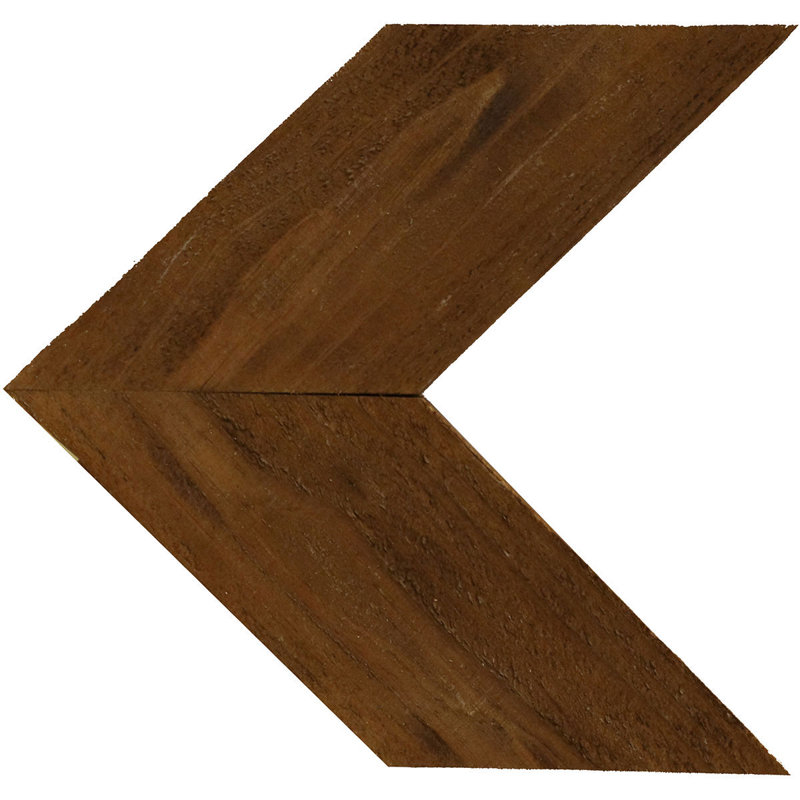 Handmade Rustic Abstract Wall Decor on Solid Wood, 12" H x 11" W x 0.75" D, Weathered Brown