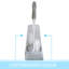 Paquet de 2 brosses de salle de bain carrées et support Bath Bliss