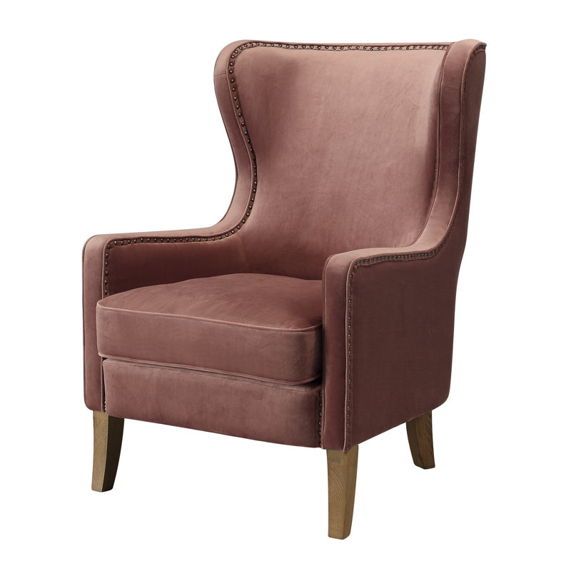 Velvet Armchair, Vintage Rose