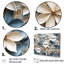 «Poinsettia Radiance I» beige et bleu - impressions d'art mural poinsettias-706516216-706516199
