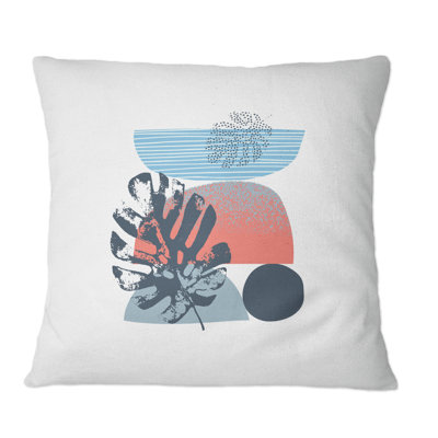 Retro Summer Vibe Abstracts I - Coussin décoratif imprimé moderne