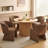 Upholstered Accent Arm Chair - Barrel Dining Sofa Chair For Dining Room, Kitchen, & Living Room --1571742686-1549540272