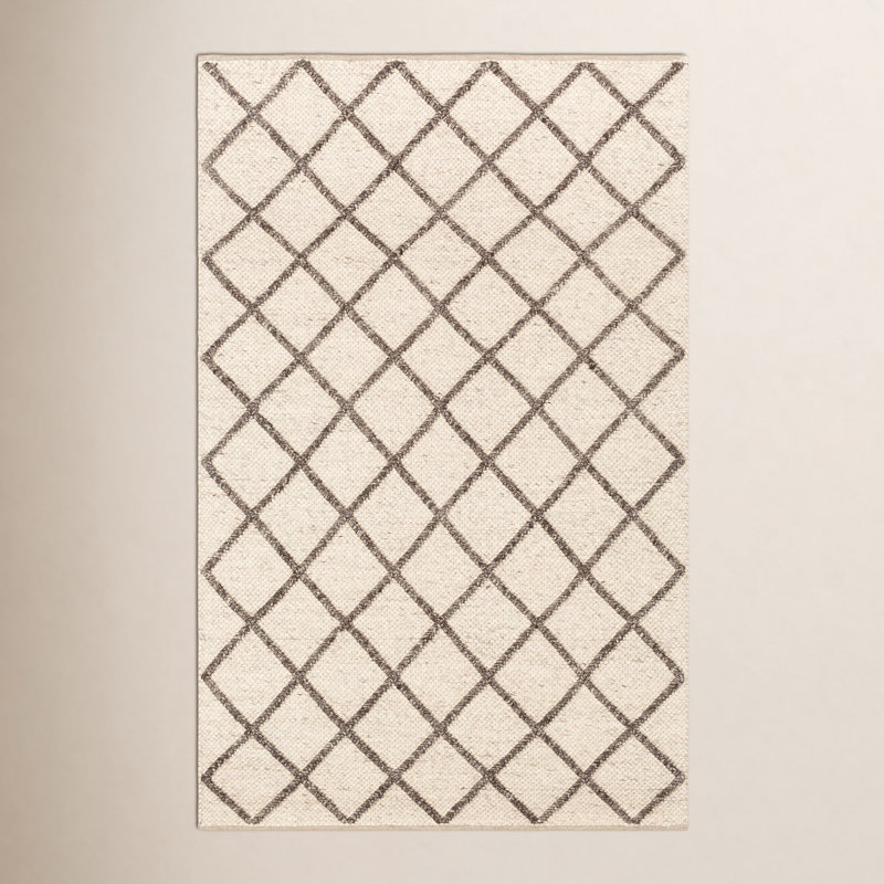 Perola Jeanette Handwoven Brown Rug, Rectangle 2' x 3'