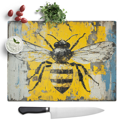 Bee Vol.3  Glass Chopping Board