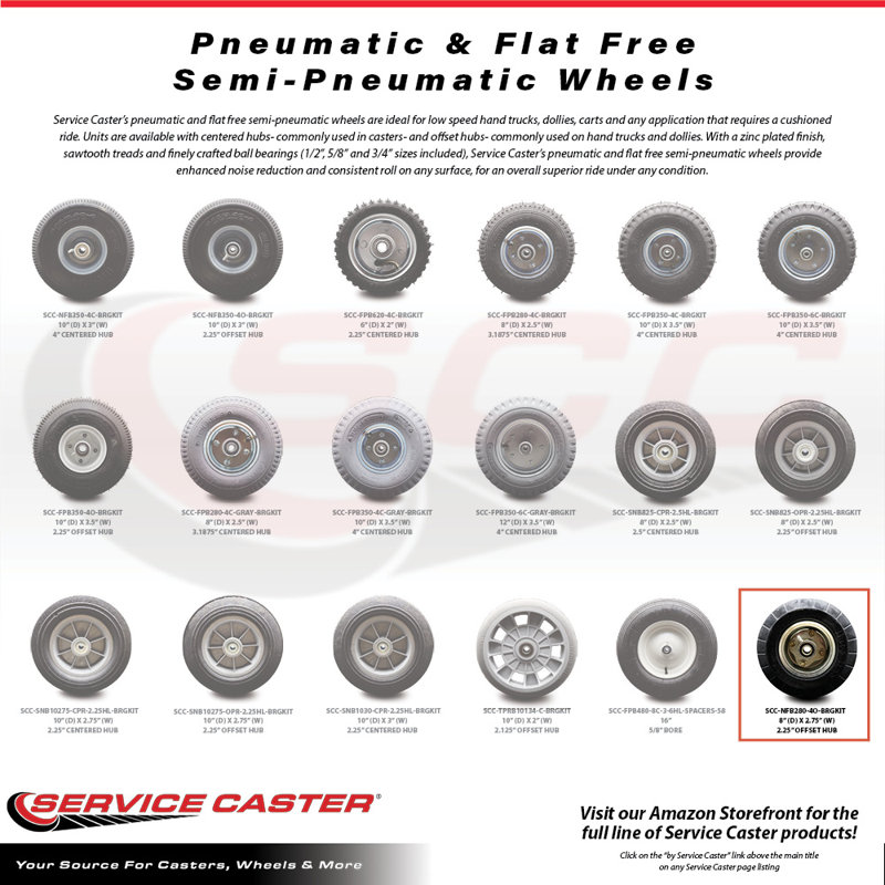 Ensemble de 4 roulettes plates pour camion
