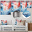 Feu et glace Tachisme Drift I - art mural en métal Tachisme-691578554