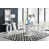 Blanc/chrome