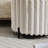 Upholstered Ottoman Metal Legs Faux Fur Fabric-344784415