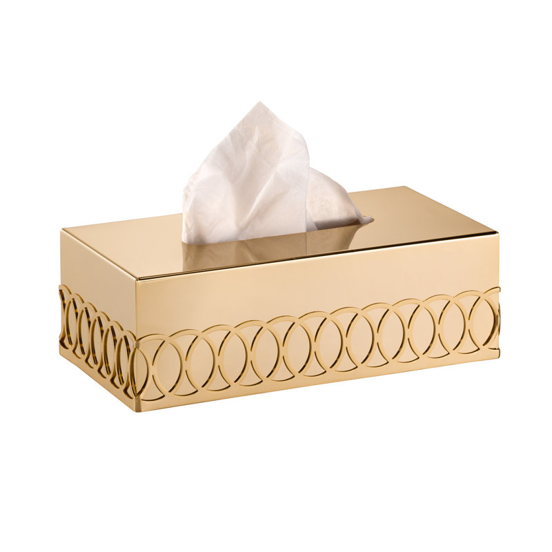 New York Gold Tissue Box Cover