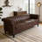 83.66 Inch Width Traditional Square Arm Sofa