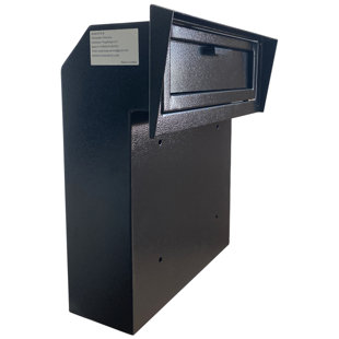Rainproof Mailbox Door Drop Box, Locking Metal Mailbox Door Mounted for Keys, Deposit, Payment, Mail