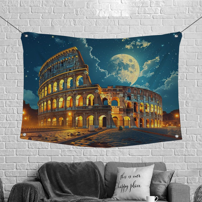 Microfiber Fabric Tapestry, 88" H x 104" W