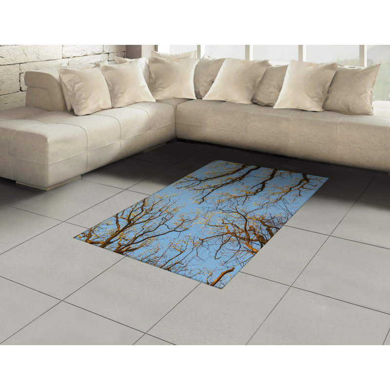 Nature High Density Long Fiber Poly Threads Decorative Area Rug Carpet, Rectangle 4' x 5'8"