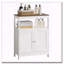 Armoire de rangement moderne avec plateau en bois naturel