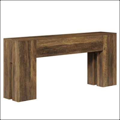 Rustic Farmhouse Console Table with Distressed Finish