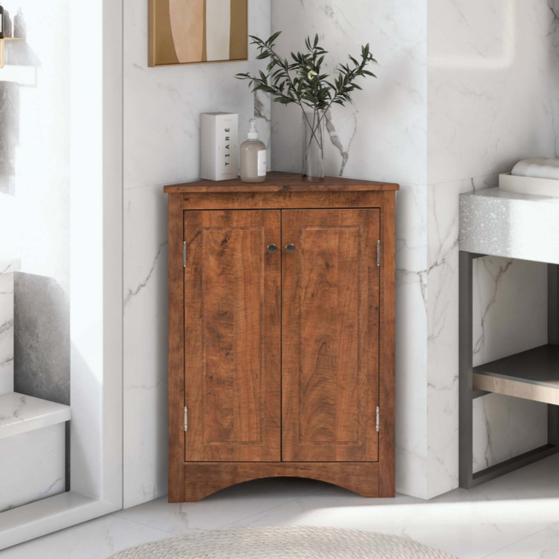 Armoire de rangement triangulaire pour salle de bain avec tablettes réglables, armoire de plancher autoportante pour la cuisine à domicile