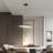 Iema 1 - Light Iron Single Round LED Pendant