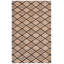Tapis géométrique en jute de coton tissé à la main Coutu-698654689