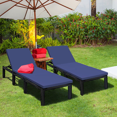 Outdoor Chaise Lounge , Cushion Included