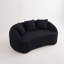 Causeuse incurvée moderne de 65 po x P 39,4 po avec 3 coussins et coussin en mousse compressée-1204966115