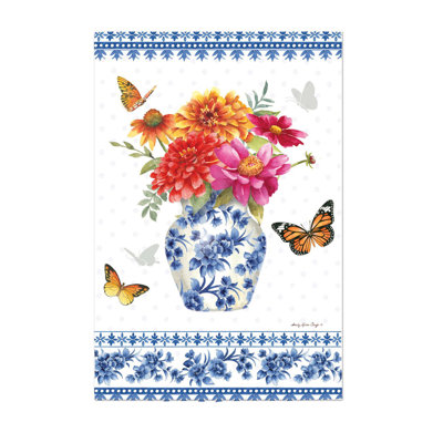 Drapeau de jardin à 2 côtés en polyester 18 x 13 po