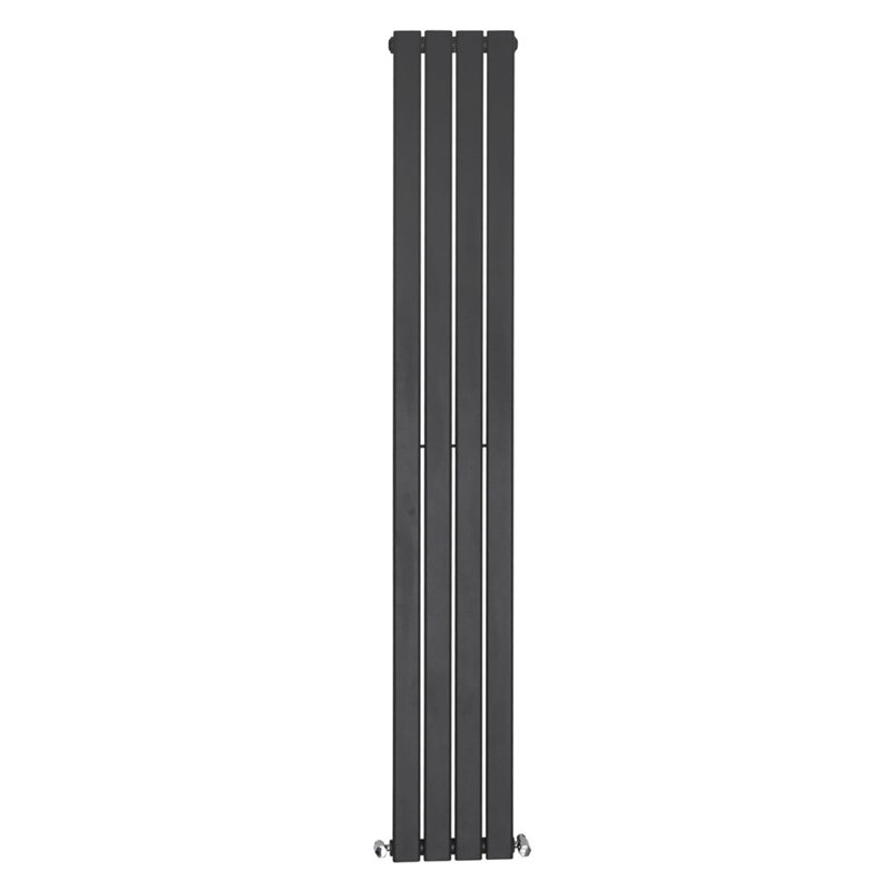 Shonnard Vertical Single Flat Panel Radiator, Anthracite, 180cm H x 27.2cm W